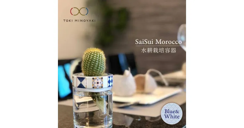 【ふるさと納税】【美濃焼】SaiSui Morocco(Blue&White)【大東亜窯業】【TOKI MINOYAKI返礼品】≪土岐市≫ 鉢 プランター インテリア [MAG003]