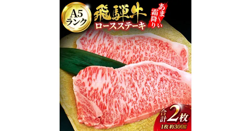 【ふるさと納税】A5ランク 飛騨牛 ロース ステーキ 2枚 計約600g (約300g×2枚)【有限会社マルゴー】牛肉 飛騨牛 A5等級 [MBE001]