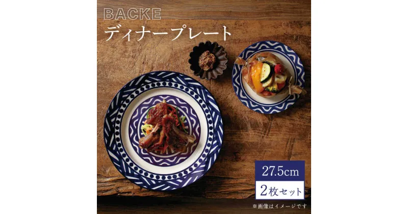 【ふるさと納税】【美濃焼】BACKE 27.5cmディナープレート 2枚セット（光洋陶器）【cierto】食器 大皿 ワンプレート [MCD007]