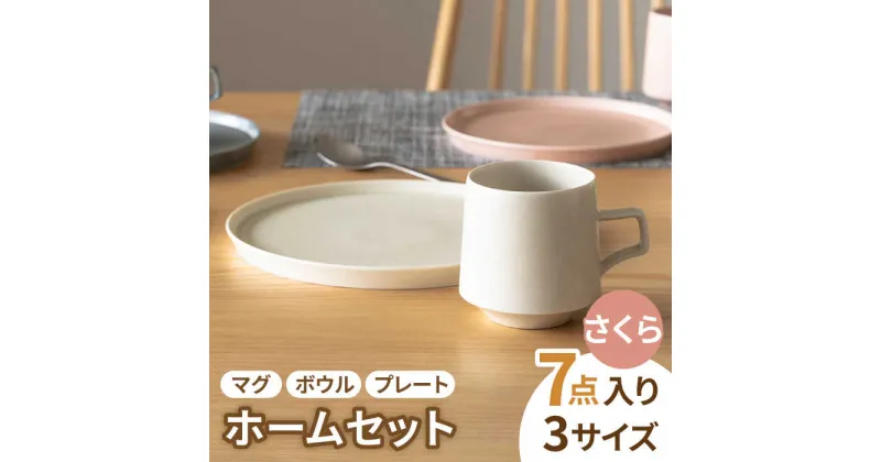 【ふるさと納税】【美濃焼】MINO_works ホームセット (さくら)【大東亜窯業】食器 プレート ボウル [MAG016]