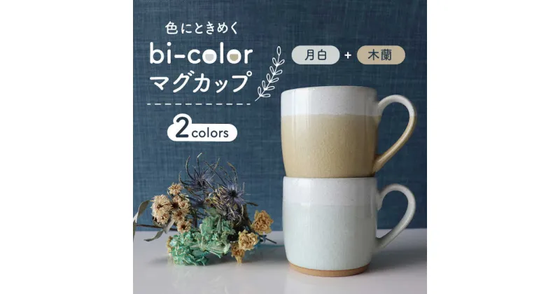 【ふるさと納税】【美濃焼】bi-color マグカップ 2色セット (月白・木蘭)【山二製陶所】≪土岐市≫ 食器 コーヒーカップ ティーカップ [MDA005]