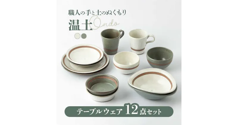 【ふるさと納税】【美濃焼】温土（おんど）12点 テーブルウェア セット【株式会社見谷陶器】食器 プレート マグカップ [MCG007]
