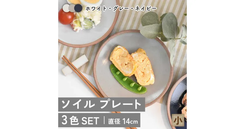 【ふるさと納税】【美濃焼】ソイル プレート（小）3色セット【金正陶器】食器 ケーキ皿 小皿≪土岐市≫ [MAK031]