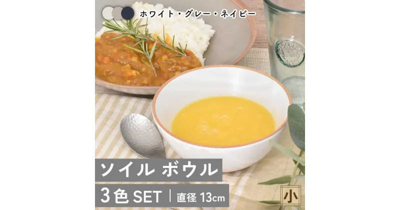 【ふるさと納税】【美濃焼】ソイル ボウル（小）3色セット【金正陶器】食器 鉢 サラダボウル≪土岐市≫ [MAK033]