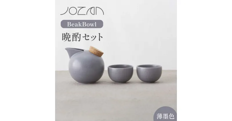 【ふるさと納税】【美濃焼】BeakBowlセット（薄墨色）化粧箱入り【城山製陶所】 ≪土岐市≫ 食器 酒器 徳利 [MCK026]