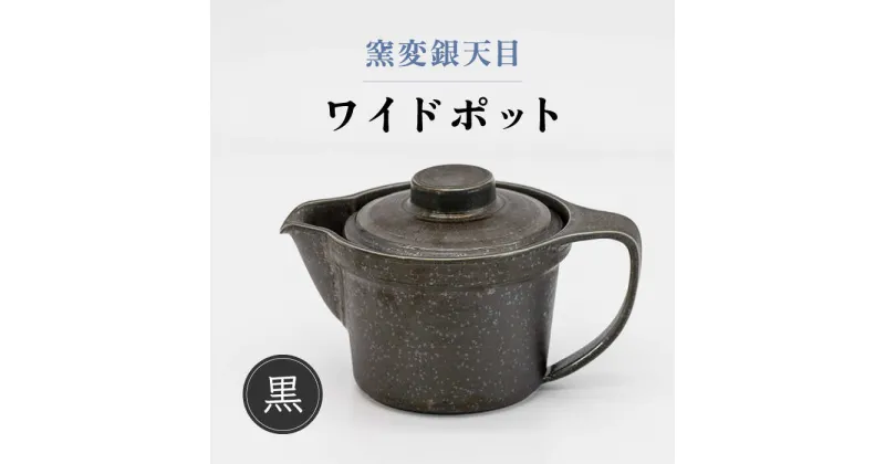 【ふるさと納税】【美濃焼】窯変銀天目 ワイドポット（黒）【丸藤藤田陶器】食器 茶器 急須 [MED003]