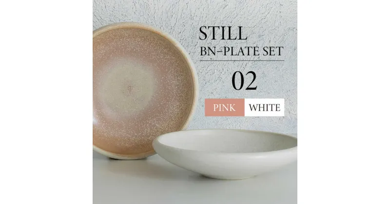 【ふるさと納税】【美濃焼】STILL BNーPLATE SET 02 PINK×WHITE【Torazawa Ceramics】食器 深皿 プレート [MET002]