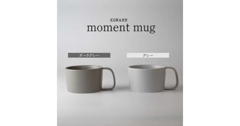 【ふるさと納税】【美濃焼】KONARE moment mug ダークグレー＆グレー【晋山窯ヤマツ】食器 マグカップ ペア [MAS028]