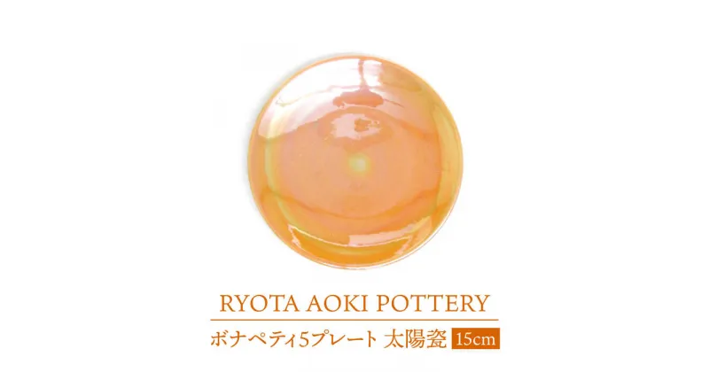 【ふるさと納税】【美濃焼】ボナペティ5プレート　太陽瓷【RYOTA AOKI POTTERY/青木良太】陶芸家 皿 インテリア [MCH306]