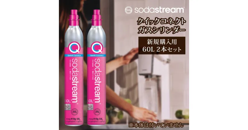 【ふるさと納税】ソーダストリーム クイックコネクトガスシリンダー 新規購入用 60L 2本セット[MDN005]