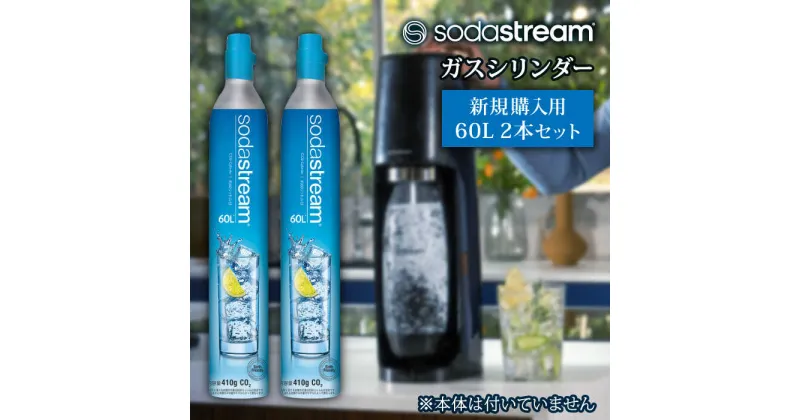 【ふるさと納税】ソーダストリーム ガスシリンダー 新規購入用 60L　2本セット[MDN003]