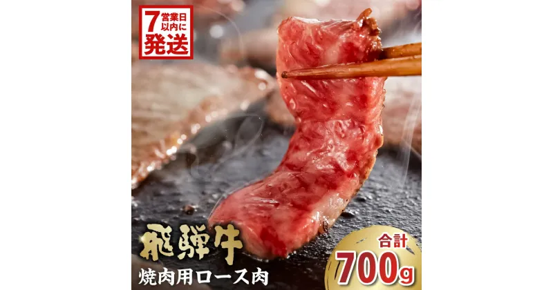 【ふるさと納税】 【7営業日以内発送】 飛騨牛 焼肉用 ロース 700g 岐阜県 可児市 お肉 肉 牛肉 ロース肉 和牛 ブランド牛 ブランド和牛 焼肉 柔らかい 濃厚 霜降り 甘味 香り 冷凍 お取り寄せ グルメ 送料無料