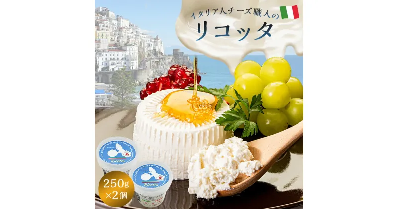 【ふるさと納税】 リコッタ Ricotta 250g 2個セット | カセイフィーチョ サンフランチェスコ ナチュラルチーズ ジャパンチーズアワード2022 金賞 岐阜県 可児市 しぼりたて 高品質 フレッシュ 柔らかい クリーム 食感 ミルク 風味 甘み カンノーリ チーズケーキ 送料無料