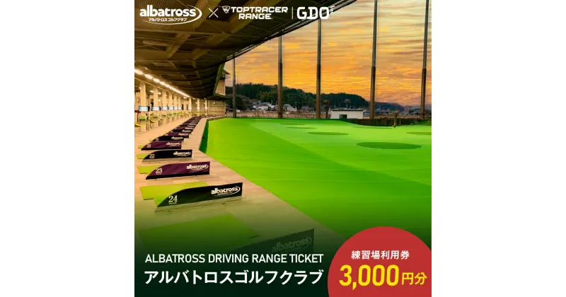 【ふるさと納税】アルバトロスゴルフクラブ練習場利用券 3,000円分 全打席 トップトレーサー 導入 ゴルフ練習場 打ちっぱなし TOPTRACER RANGE バーチャルゴルフ 送料無料