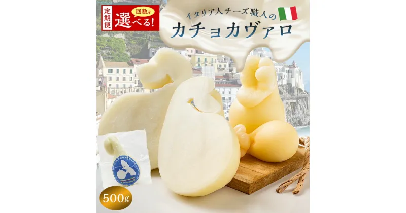 【ふるさと納税】 【定期便】カチョカヴァロ Caciocavallo 500g 選べるお届け回数 カセイフィーチョ サンフランチェスコ ナチュラルチーズ 岐阜県 可児市 しぼりたて 高品質 熟成 セミハードチーズ 食感 濃厚 ミルク 風味 歴史 伝統 グリル 野菜 パン キノコ 赤身肉 送料無料