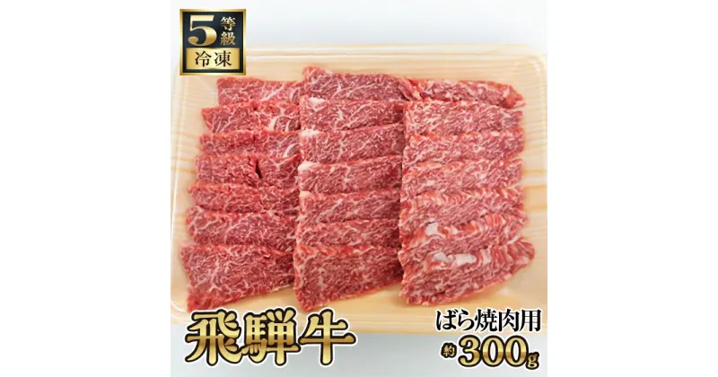 【ふるさと納税】飛騨牛ばら焼肉用 約300g（5等級/冷凍） [No.211] ／ バラ ブランド牛 牛肉 BBQ 送料無料 岐阜県 特産品