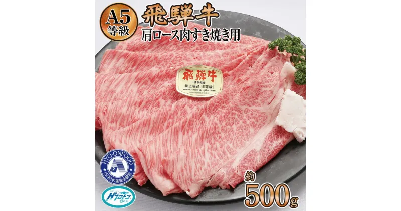 【ふるさと納税】約500g肩ロース肉すき焼き【11月中旬から発送開始】　氷温（R）熟成　飛騨牛A5等級 プロトン凍結 [No.520] ／ 牛肉 ブランド牛 すきやき 送料無料 岐阜県 特産