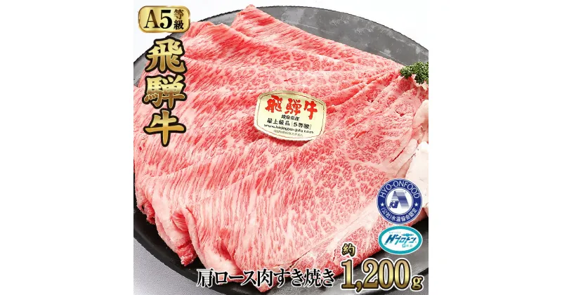 【ふるさと納税】約1200g肩ロース肉すき焼き【3月初旬から発送開始】　氷温（R）熟成　飛騨牛A5等級 プロトン凍結 [No.531] ／ 国産和牛 ブランド肉 牛肉 すきやき 送料無料 岐阜県