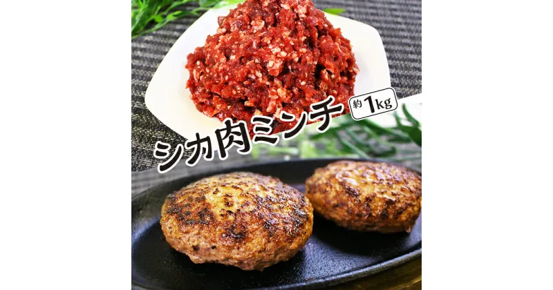 【ふるさと納税】【愛犬と人の健康を考えるジビエ肉】シカ肉ミンチ　約1kg [No.404] ／ ぎふジビエ 鹿 しか 低カロリー 低脂肪 高たんぱく 高鉄分 送料無料 岐阜県 特産品