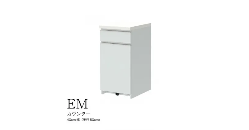 【ふるさと納税】食器棚 カップボード 組立設置 EMA-400KRカウンター [No.550] ／ 家具 インテリア 岐阜県