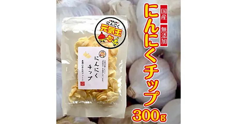 【ふるさと納税】にんにくチップ 国産 無添加 300g [No.671] ／ ニンニク 送料無料 岐阜県