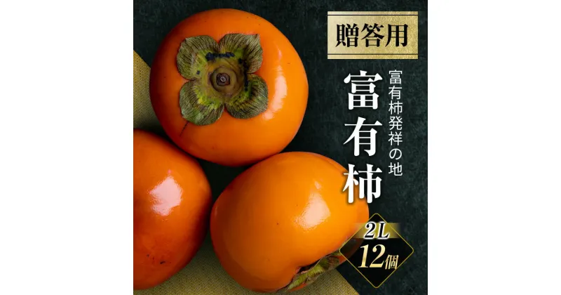 【ふるさと納税】【富有柿の発祥の地　瑞穂市！！】富有柿贈答用12個入り　果物類 柿　お届け：2024年11月15日から2024年11月30日まで※生育状況によって遅れる可能性がございます。