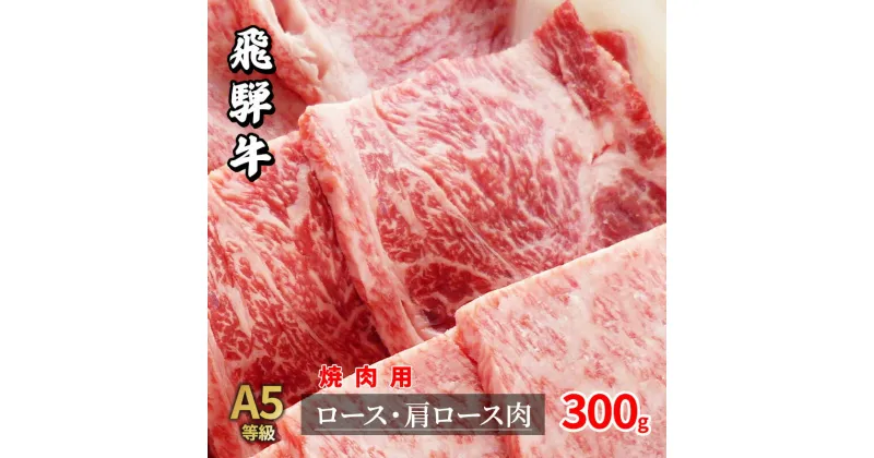 【ふるさと納税】牛肉 飛騨牛 焼き肉 セット ロース 又は 肩ロース 300g 黒毛和牛 A5 美味しい お肉 牛 肉 和牛 焼肉 BBQ バーベキュー 【岐阜県瑞穂市】　 瑞穂市