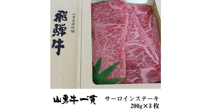 【ふるさと納税】飛騨牛 サーロインステーキ 200g×3枚 和牛 肉 ステーキ 高級肉 熨斗掛け 日付指定可［F0021ch］50000円 5万円