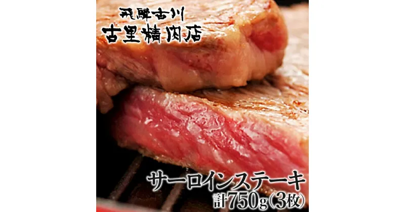 【ふるさと納税】飛騨市推奨特産品　飛騨牛最高級5等級サーロインステーキ3枚で計750gをお届けします！ 飛騨牛 牛肉 ステーキ 和牛 ギフト [H0005]