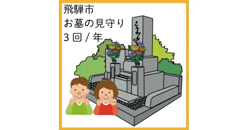 【ふるさと納税】《お墓のプロが伺います》飛騨市お墓の見守りサービス（年間3回プラン）[D0061]30000円 3万円