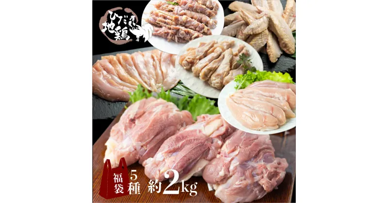 【ふるさと納税】福袋 飛騨地鶏三昧 鶏肉 小分け 約2kg 地鶏 モモ肉 ムネ肉 手羽先 手羽元 ささみ 串焼き 鶏肉 飛騨[B0256rex] 20000円