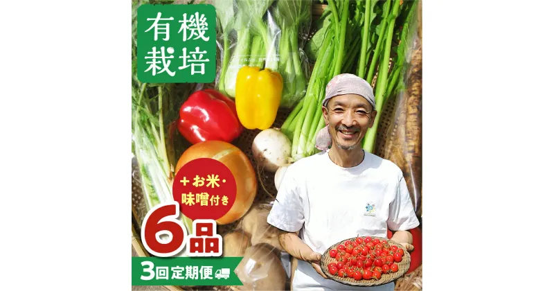 【ふるさと納税】《期間限定》 楽天限定 野菜の栄養価コンテストグランプリ農家が贈る 無農薬栽培野菜セット 6品 黒豆米糀味噌 米 こめ お米 3合 新米 ありがとうファーム お野菜のレシピ付き 選べるお届け時期 無農薬 野菜 セット 味噌 糀 おまかせ お楽しみ 10000円