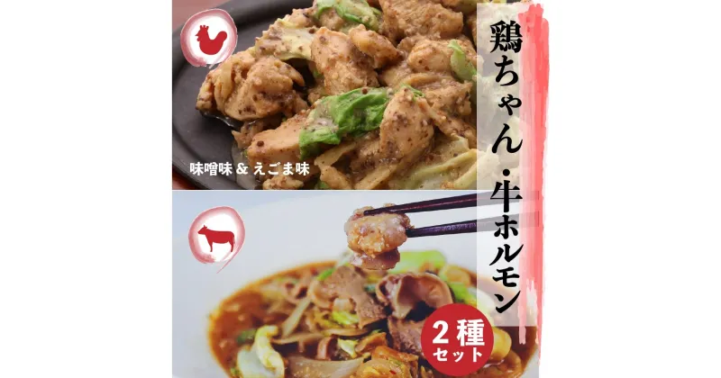 【ふるさと納税】飛騨地鶏けいちゃん 2種 牛ホルモン 牛・鶏 セット 味付き 肉 神岡 飛騨 けいちゃん とんちゃん ホルモン モツ ひだ小僧[Q180]