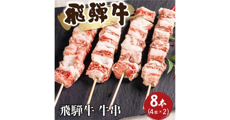 【ふるさと納税】飛騨牛 中落カルビ牛串　50g×8本 和牛 牛肉 焼肉 バーベキュー [Q1021x] 11000円