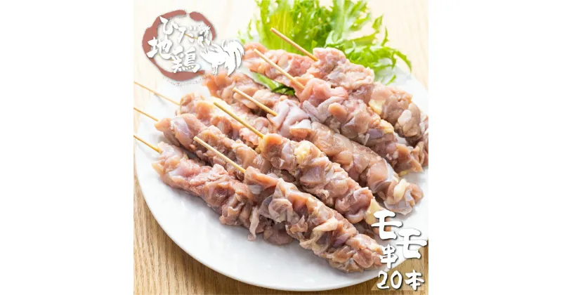 【ふるさと納税】鶏肉 もも 地鶏 飛騨地鶏 焼き鳥 モモ肉 20本 国産 地鶏 国産地鶏 アウトドア キャンプ 串 とり肉 一人暮らし 1人用 1人分 2人用 2人分[Q2624] 15000円