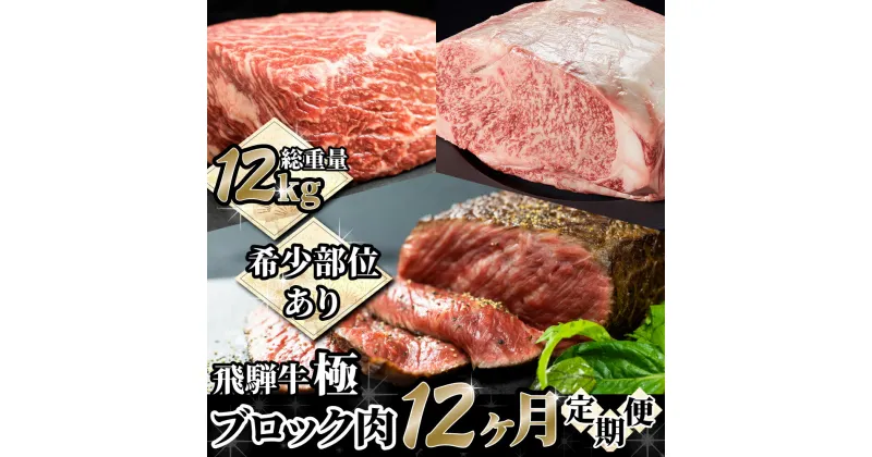 【ふるさと納税】飛騨牛”極” 定期便 飛騨牛ブロック12回お届け 牛肉 和牛 ブランド牛 ごちそう 贅沢飛騨牛 お肉 お楽しみ 定期便[Q1662]1000000円 100万円