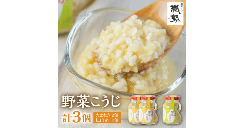 【ふるさと納税】野菜麹 野菜こうじ 飛騨こうじ たまねぎ2個 しょうが1個 計3セット 米麹 米こうじ 生麹 発酵[Q1976]