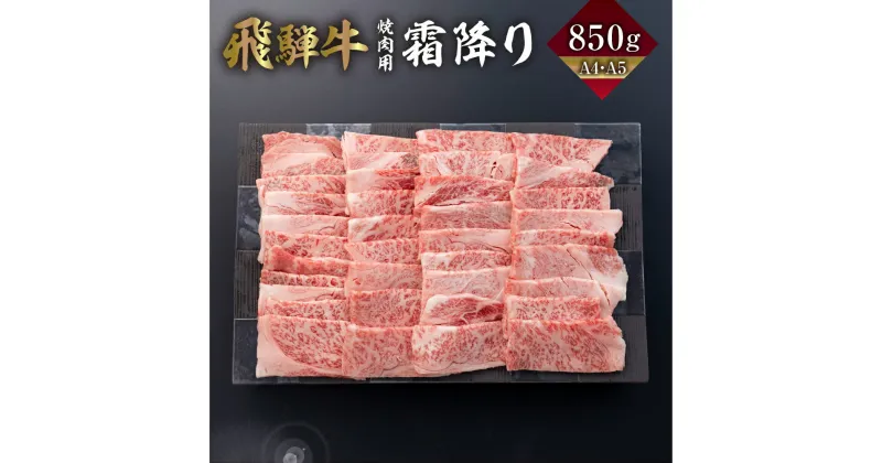 【ふるさと納税】飛騨牛 霜降り 焼肉 850g A4 A5 冷凍 牛肉 和牛 肉 国産 熨斗掛け バーベキュー 焼き肉 高級 ギフト 熨斗 のし 人気 寄合所 耕 ［Q2236x］ 36000円