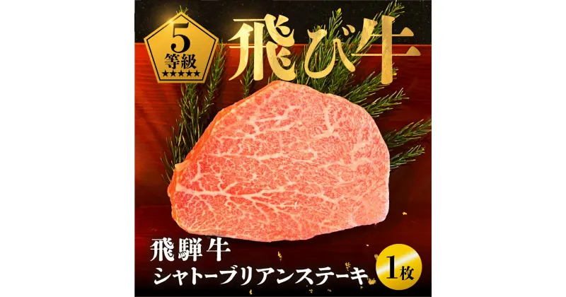 【ふるさと納税】《飛び牛》 飛騨牛 5等級 シャトーブリアンステーキ150g 1枚 計約 150g 飛騨市推奨特産品 古里精肉店謹製 ヒレ フィレ A5 a5 高級 希少部位 牛肉 肉 和牛 国産 贈答 ギフト [Q2463]