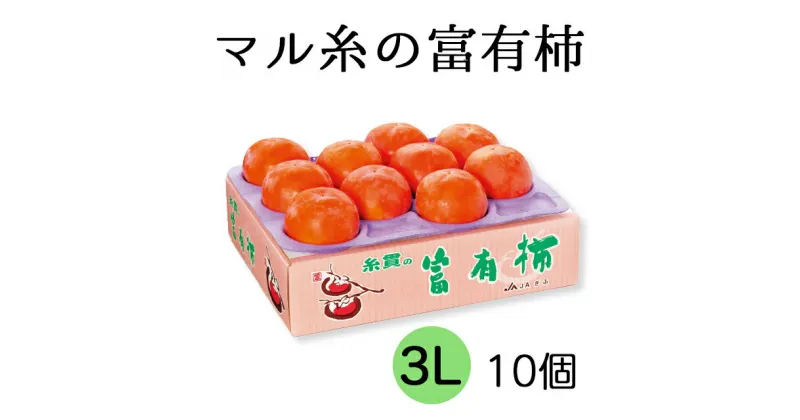 【ふるさと納税】【先行予約】令和6年産《柿の王様》マル糸の 富有柿 3L サイズ ( 10個入 ) 11月下旬より発送予定 [mt189]｜かき 富有柿 ふゆうがき フルーツ カキ 果物 くだもの 産地直送 岐阜県 本巣市 24000円