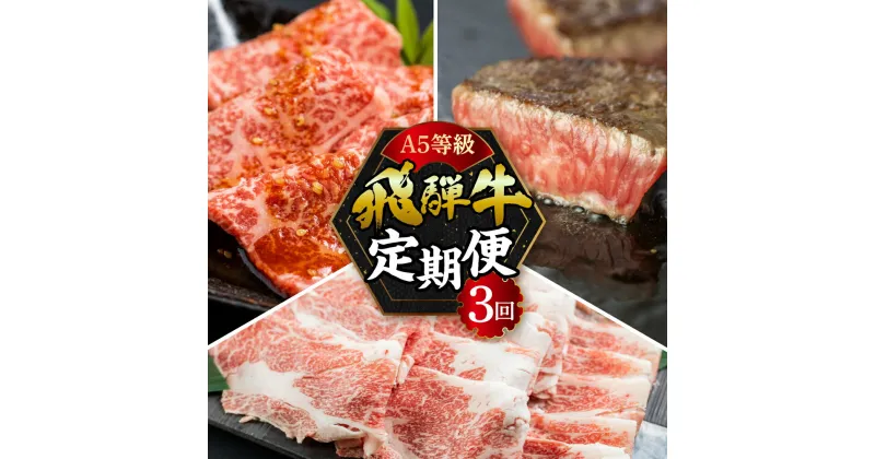 【ふるさと納税】【定期便】A5 飛騨牛 3回 定期便 計 1.05kg 3ヶ月 食べ比べ A5等級 5等級 a5 牛肉 肉 和牛 国産牛 黒毛和牛 焼肉 やきにく ヤキニク すき焼き すきやき しゃぶしゃぶ サイコロステーキ 赤身 霜降り お楽しみ トキノ屋食品 本巣市 [mt353] 40000円 四万円