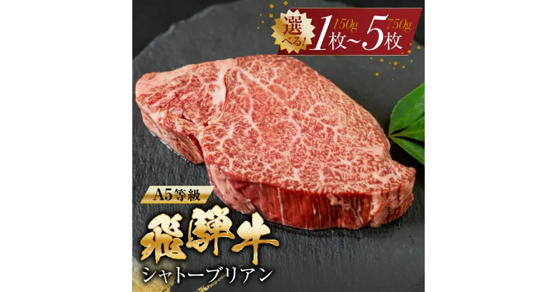 【ふるさと納税】 飛騨牛 シャトーブリアンステーキ 1枚～5枚 | A5等級 牛肉 肉 和牛 国産牛 牛肉 肉 ステーキ ヒレ 1枚 2枚 3枚 4枚 5枚 冷凍 岐阜 日時指定 本巣市 トキノ屋 食品 [mt422] 25000円