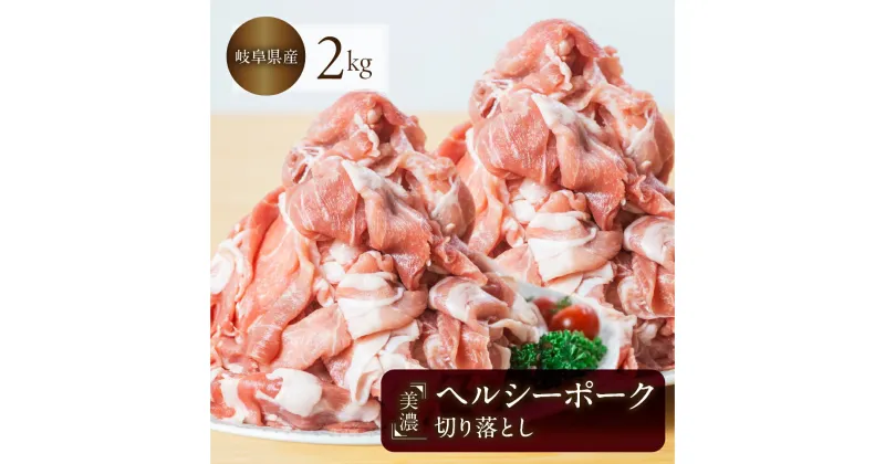 【ふるさと納税】豚肉 切り落とし 500g × 4 計2kg 美濃ヘルシーポーク | 豚肉 肉 小間切れ 小分け ぶた ブタ 切落し きりおとし 冷凍 トキノ屋食品 本巣市 [mt1544] 10000円 1万円