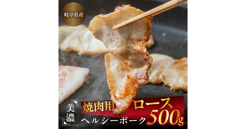 【ふるさと納税】豚肉 ロース 焼肉 500g 美濃ヘルシーポーク | 豚肉 肉 ぶた ブタ やきにく 焼き肉 冷凍 トキノ屋食品 本巣市 [mt1545] 8000円