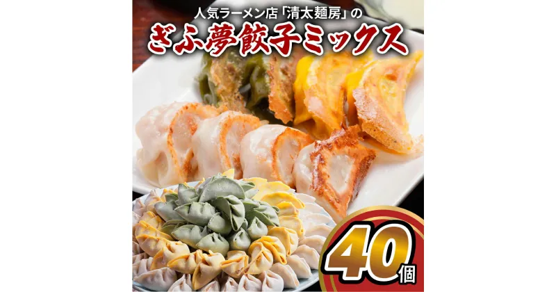 【ふるさと納税】人気餃子3種を詰め合わせ！ぎふ夢餃子ミックス 40個」 冷凍餃子 食べ比べ メガ盛り 業務用 ぎょうざ ギョウザ 冷凍 グルメ お取り寄せ グルメ 冷凍食品 国産素材 ジューシー もちもち [mt1581] 8000円