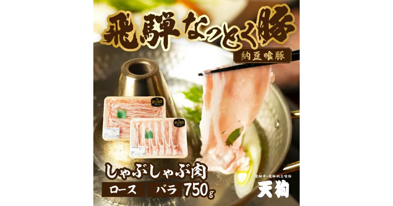 【ふるさと納税】 飛騨納豆喰豚 しゃぶしゃぶ 2種 食べ比べ 計750g 豚肉 ( ロース 400g / バラ 350g) 【冷凍】豚 ブランド豚 下呂温泉 おすすめ 人気 肉 国産 贈答品 しゃぶしゃぶ用 ギフト なっとくとん なっとく豚 10000円 1万円