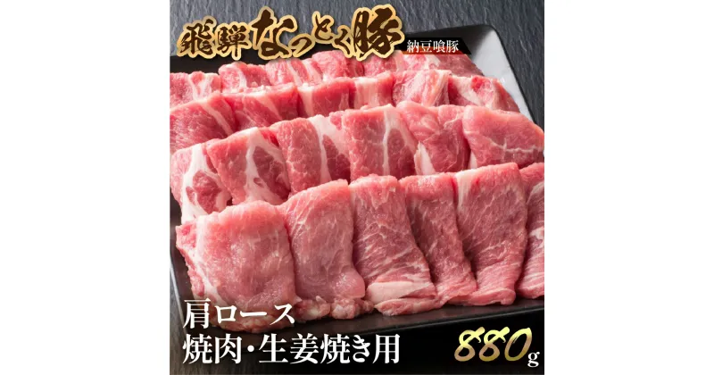 【ふるさと納税】ブランド豚 飛騨なっとく豚 肩ロース 880g 焼肉 / 生姜焼き用【冷凍】飛騨納豆喰豚 おすすめ 豚肉 ブランド 肉ギフト 下呂温泉 国産 贈答品 生姜焼き ギフト 焼き肉 なっとくとん 13000円 岐阜県 下呂市