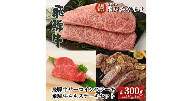 【ふるさと納税】 飛騨牛サーロインステーキ・飛騨牛ももステーキセット1(各150g×1枚) 【冷凍】飛騨牛 下呂温泉 オススメ 国産 和牛 牛肉 ブランド牛 サーロイン もも 150g アウトドア バーベキュー BBQ ステーキ 飛騨萩原畜産 ギフト 贈答 贈り物 26000円 岐阜県 下呂市