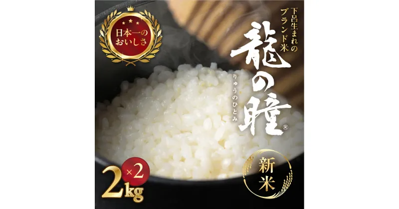 【ふるさと納税】【2024年産米】2kg × 2袋（4kg） 飛騨産・龍の瞳 (いのちの壱) 株式会社龍の瞳直送 米 令和6年産 精米 りゅうのひとみ 下呂温泉 高級 ギフト 贈り物 20000円 岐阜県 下呂市 2024年 令和6年 ブランド米 農家直送 送料無料 お米 白米 ご飯 竜の瞳 竜のひとみ