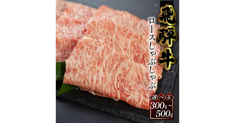 【ふるさと納税】菊の井飛騨牛 ロースしゃぶしゃぶ 300g / 500g 飛騨牛 下呂温泉 おすすめ 牛肉 肉 和牛 赤身 人気 ブランド牛 肉ギフト 国産　贈答品 しゃぶしゃぶ ギフト カルビ ロース　【冷凍】 22000円 / 30,000円 岐阜県 下呂市